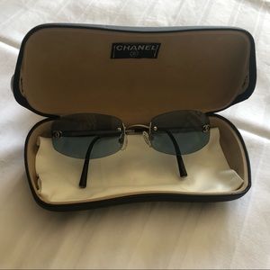 Vintage Chanel Blue Sunglasses
